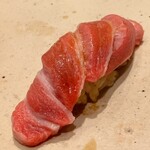 すしやのたい悟 - 大間産本鮪大トロさんでーす。①
