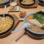 丸源ラーメン - 特製肉そば+チャーハン餃子S