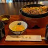 荒井屋 - お手軽牛鍋 ... ご飯、お味噌汁、生卵、お新香が付いていました