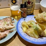排骨担々 五ノ井 - チャーシューと海老ワンタン