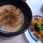 円山別邸 - チーズフォンデュ