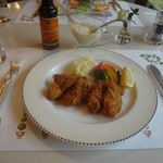 テラスレストラン - 2014/12　カキフライ タルタルソース添え