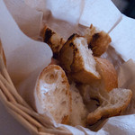 円山別邸 - チョイと炙ったフランスパンは、お代わり自由
