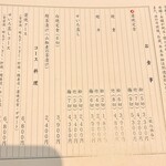 黒崎 田舎庵 日日屋 - 2025.12月  メニュー