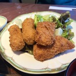みなみ庵 - カニクリームコロッケとイカフライ定食