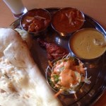 インディアンレストラン アールティ - アールティスペシャルセット（エリンギチキン、野菜、海老）