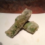 天ぷら 元吉 - Ｈ26.12 ペルー産のアスパラガス