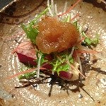 天ぷら 元吉 - Ｈ26.12 紅芯大根サラダ仕立て