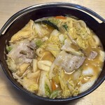 ほうとう蔵 歩成 - 黄金ほうとう(豚肉入り)！