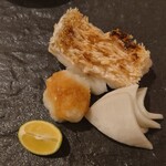 蕎麦の実 - 白甘鯛うろこ焼