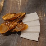 蕎麦の実 - からすみ炙り