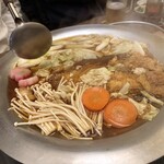 築地いなせや - 先に野菜を頂きます