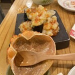 スシエビス - 蟹の甲羅の中で混ぜて海苔巻きにかけます美味しい！