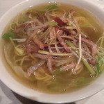 桃花林 - チャーシュー細切り葱入りつゆそば