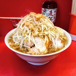 ラーメン二郎 三田本店 - 小豚W(小豚+現金100円) 全部(NYAK)