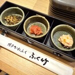 築地ふく竹 - 前菜3点盛