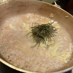 築地ふく竹 - 鍋の〆は麺で