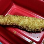 松屋 - 有頭大海老フライは頭もシッポも食べないんで要らなかった