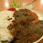 鳳林 - 裏メニューびっくりカツカレー（ご飯３合）