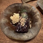 居酒屋 ちょーちょ - 茄子の揚げ浸し。ショウガたっぷり