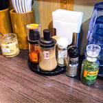 卓上調味料が充実