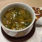 うを徳 - スケトウダラの白子と秋田産セリの茶碗蒸し