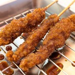 串カツ田中 - 無限ニンニクホルモン串 42円×3