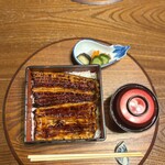 日本料理 梅林 - うな重、肝吸い、自家製新香