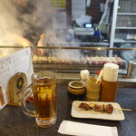 かしら屋 - カウンター席にて