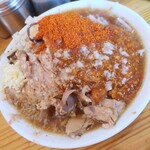 にかいや - ぶた入りオロチョンラーメン＋トッピング全部