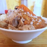 にかいや - ぶた入りオロチョンラーメン＋トッピング全部