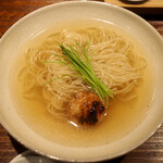 おみ乃 - 鶏ガラを使った塩ラーメン