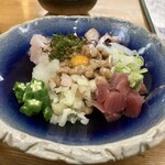 一ふじ - 混ぜ納豆みたいな…。