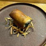 中国料理 jiu - サクッとクリスピー。敷かれた南部一郎南瓜やゴボウもうまい