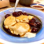 スタミナ苑 - 黒豆杏仁豆腐