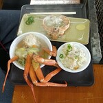 海の駅 蜃気楼 - かに三昧定食
