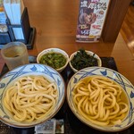 丸亀製麺 奥州水沢店 - 自分いつものセット♪