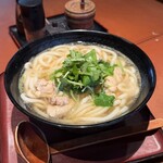 讃歌うどん はんげしょう - ■鶏と三葉(温) ￥950