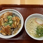 なか卯 - 料理写真:鶏から丼+はいからうどん
