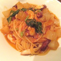 炉端イタリアン ICORIBI 堂島 - 大根と蛸のパスタ