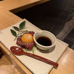 本格板前居酒屋 お魚総本家 - 馬刺しユッケ