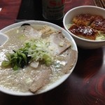 伊藤商店 - 白の中華そば＋ミニソースかつ丼セット（2014/1/6）