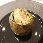 リストランテ サクラ - 2015.12　牡蠣とアボガドのグラタン