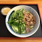 麺匠 くすがみ - ねぎねぎ肉うどん ¥1,000- (税込)
