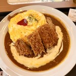 松のや - 料理写真:ロースオムカレーチーズ