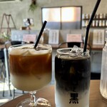 白と黒 - ドリンク写真: