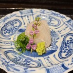 蕎味 櫂 - カワハギ(七尾) 醤油 肝醤油