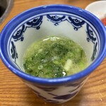 水たき 長野 - ネギとお塩でちょいと味付け