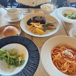 カフェ バー ジ アース - ハンバーグランチ　ランチセット　¥1650 ハンバーグだけで撮り忘れました