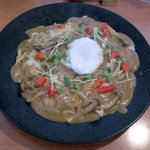 たま樹 - パスタ風カレーうどん（平打ち麺）＠880円